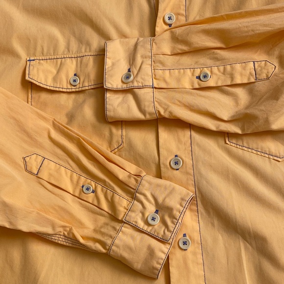 Tommy Bahama Men’s Orange Sherbet Long Sleeve Button -Up Shirt. XL - Picture 7 of 15